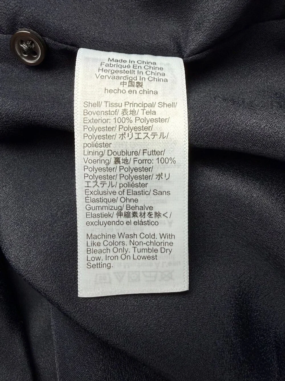 J Crew 3X Smocked Ruffle Neck Chiffon Popover Top Midnight Blue Floral Blouse - Picture 10 of 14